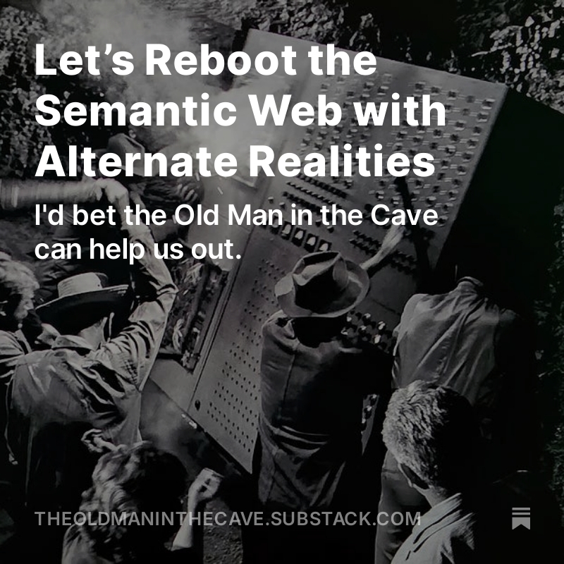 Let’s Reboot the Semantic Web with Alternate Realities